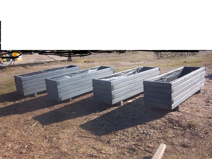 Donica z pergola drewniana z drewna drewniana donice zielnik kwietnik