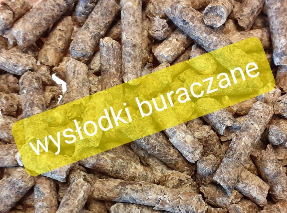 Wysłodki buraczane suche granulowane pasza wytłoki pellet brykietowane