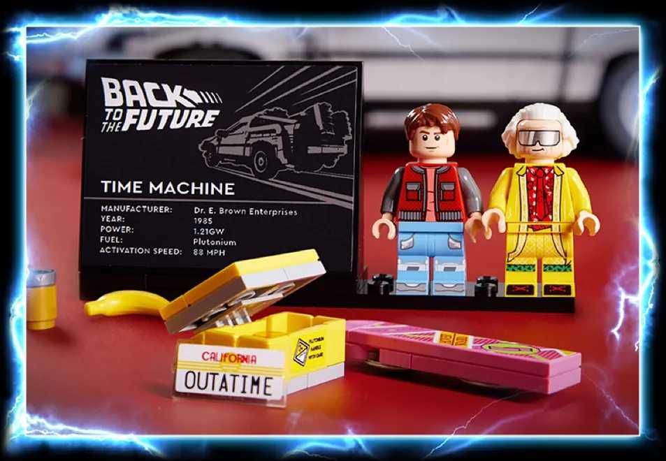 LEGO 10300 Wehikuł czasu z „Powrotu do przyszłości” oryginał + torba