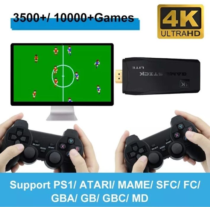 Игровая приставка консоль Game stick ретро игры (Sega, ps 1, dendy)