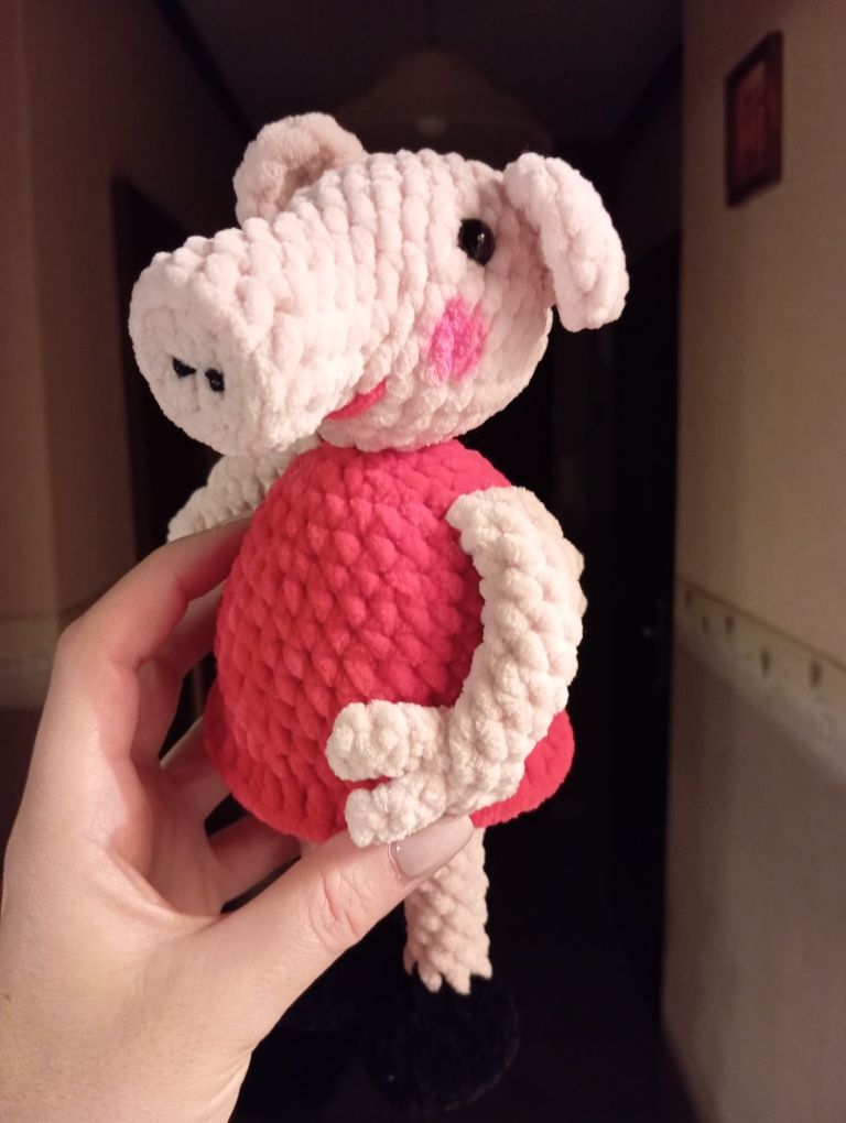 Świnka Peppa na szydełku.