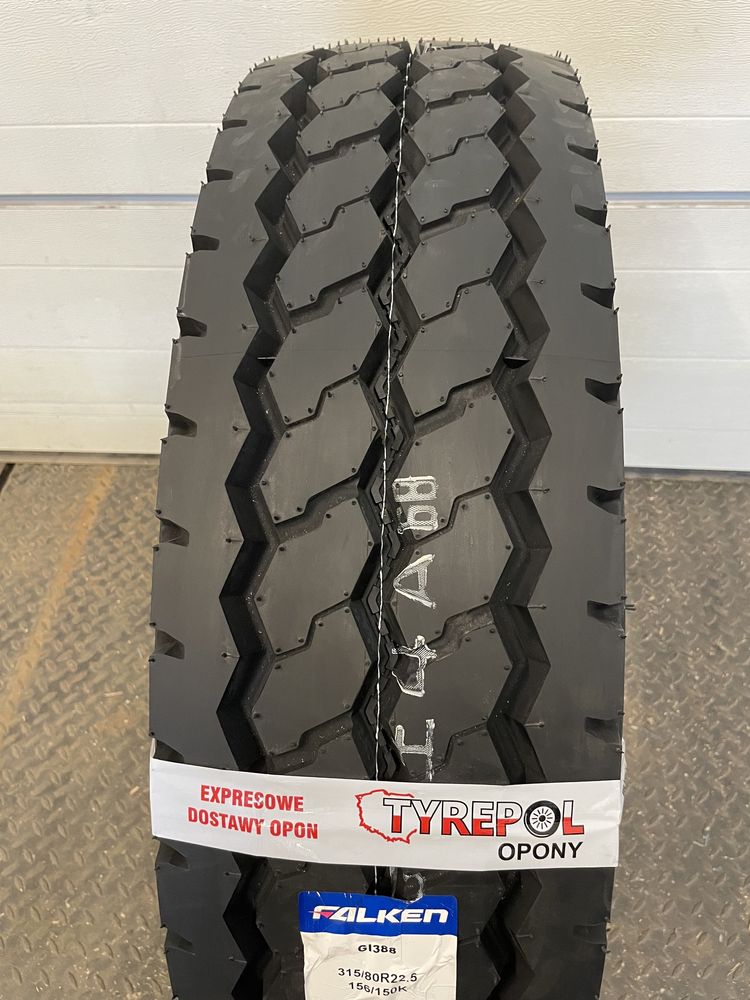 JAPOŃSKA opona FALKEN 315/80 r22.5 PRZÓD budowlany ON/OFF 315/80