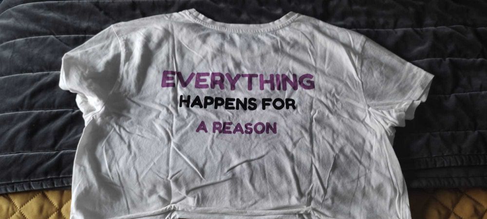 Tshirt Branca com estampa Pull & Bear