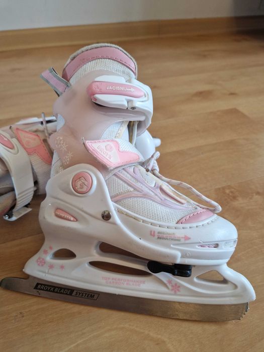 Łyżwy dziecięce regulowane Broyx Snow Star r26-29 dla dziewczynki