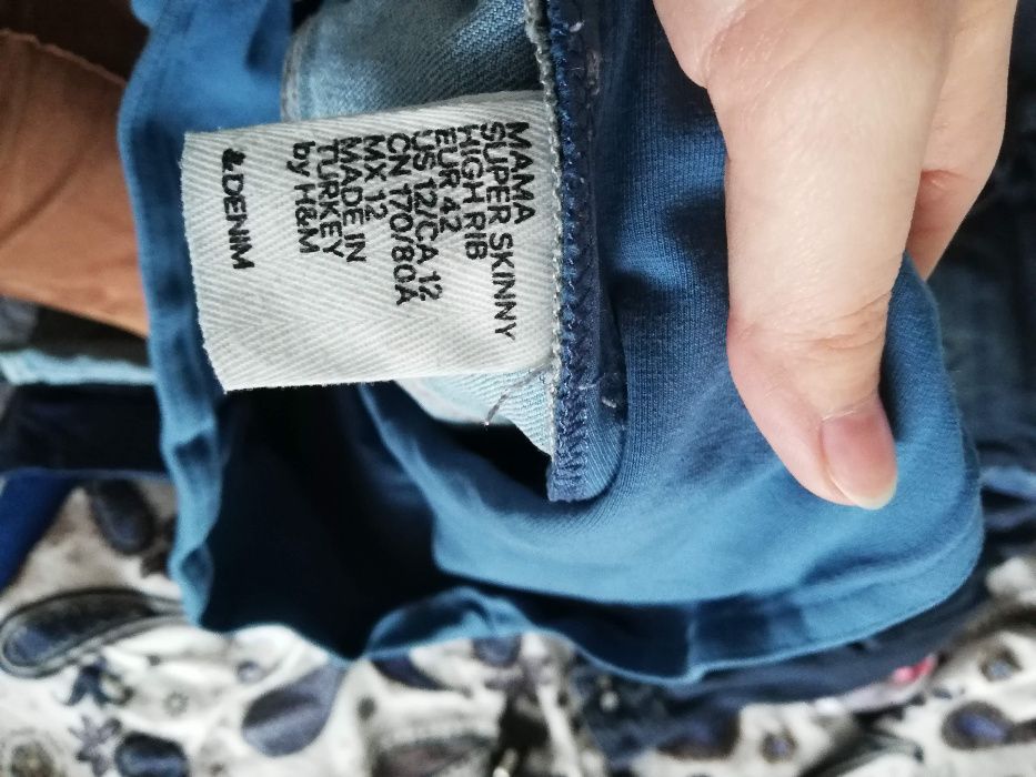 jeansy ciążowe z pasem rozm. 42 H&M MAMA