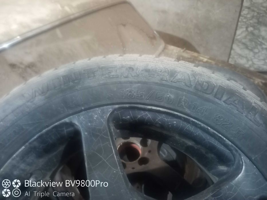 Диски R14 5х100, зим.шини WINTER RADIAL W60, 185/60 R14, Skoda Fabia
