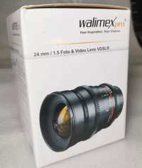 Objetiva mft Walimex Pro 24mm 1.5 T lumix olympus blackmagic