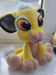 Król Lew-Simba, handmade amigurumi