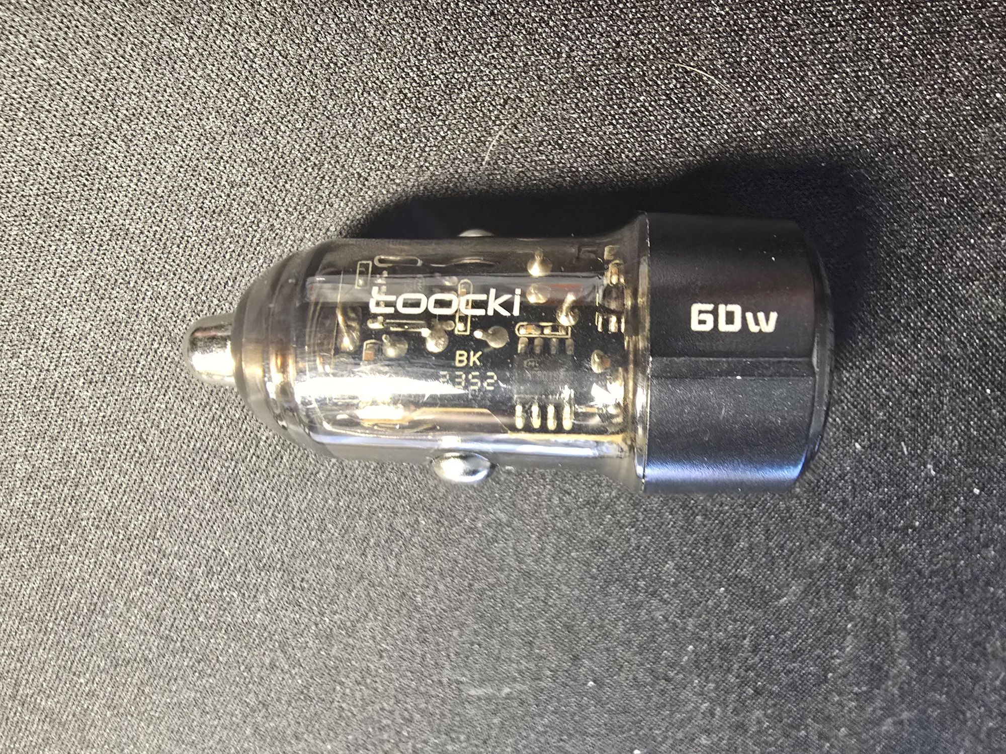 Ładowarka samochodowa 60W, Toccki, TQ-CC25A