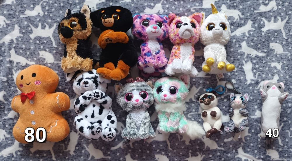 Колекційні м'які іграшки ty, beanie boo. Іграшки глазастики