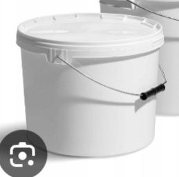 Wiaderka z pokrywką 10 litrowe, używane, stan idealny, 10szt,
