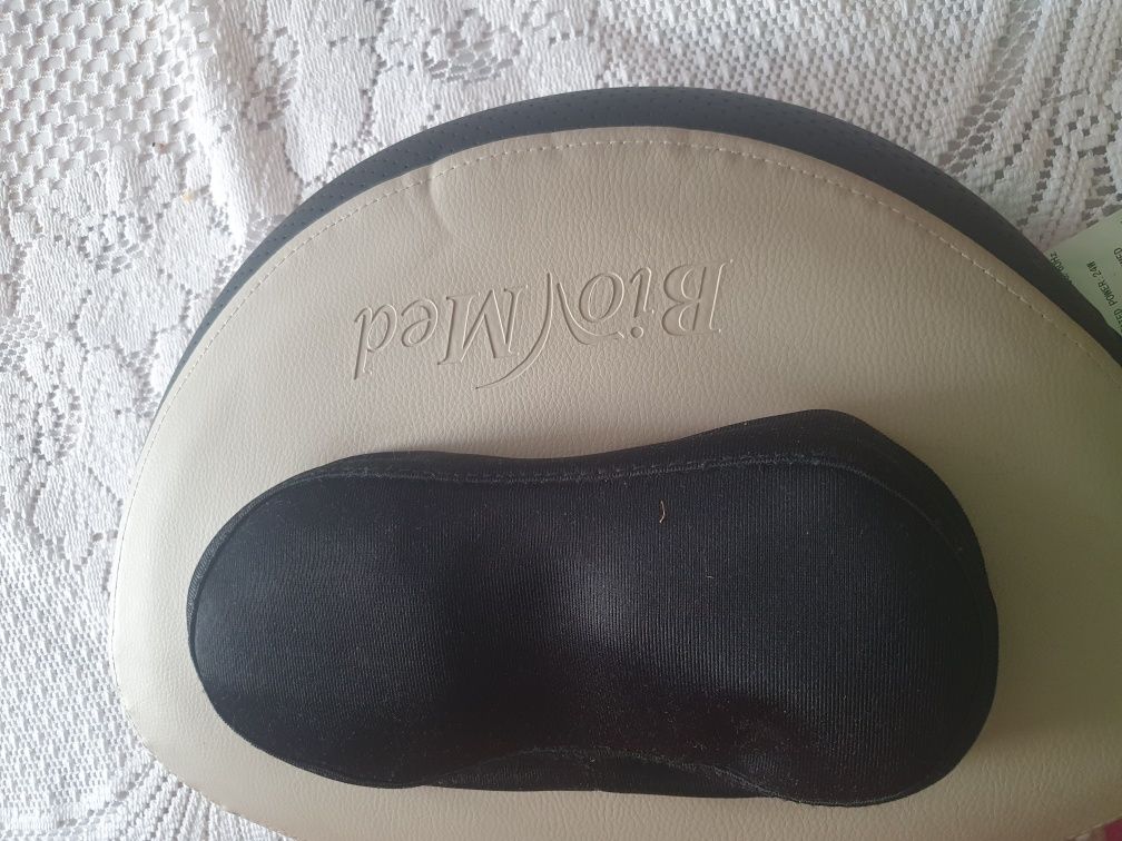 Masażer poduszka kręgosłupa gs 705 bio med z boku regulator +prezent
