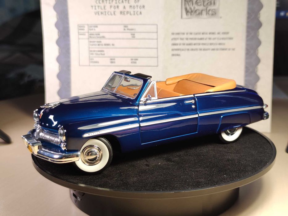 1949 Ford Mercury Convertible Classic Metal Works 1:24 Diecast Model