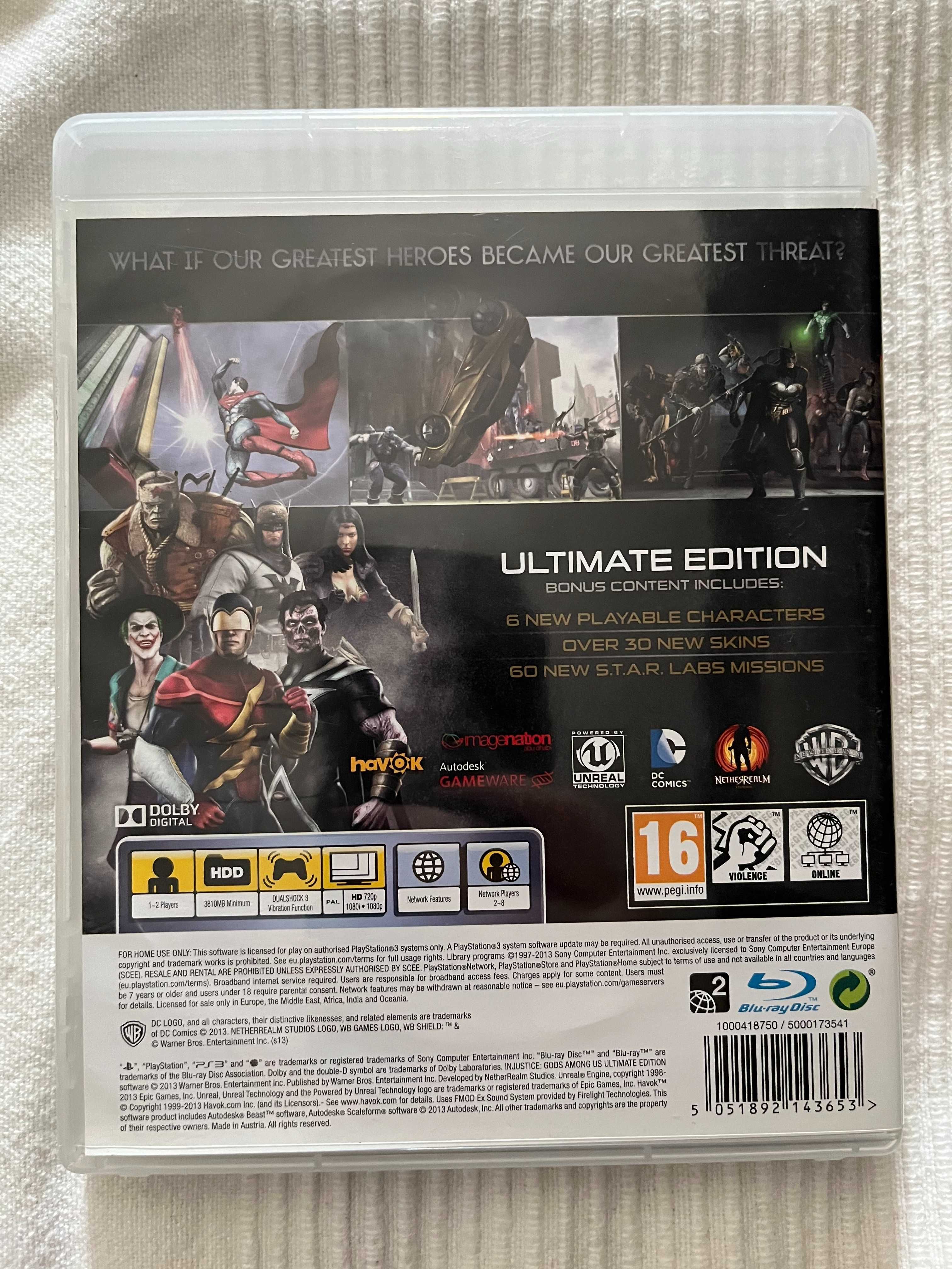Injustice Gods Among Us ultimate edition PS3 gra konsola Play Station