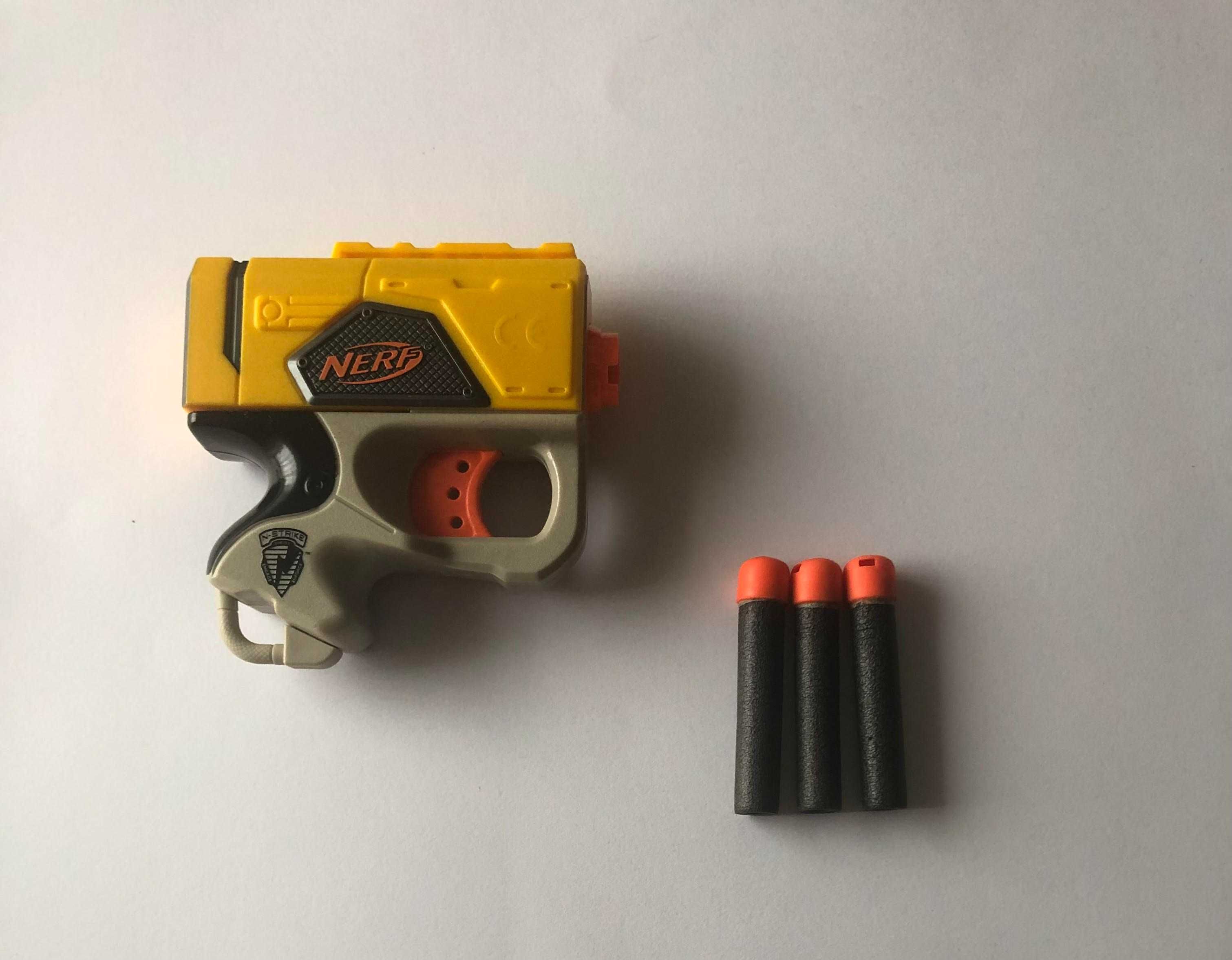 pistolet nerf N-strike reflex-9  jednostrzałowy żółty