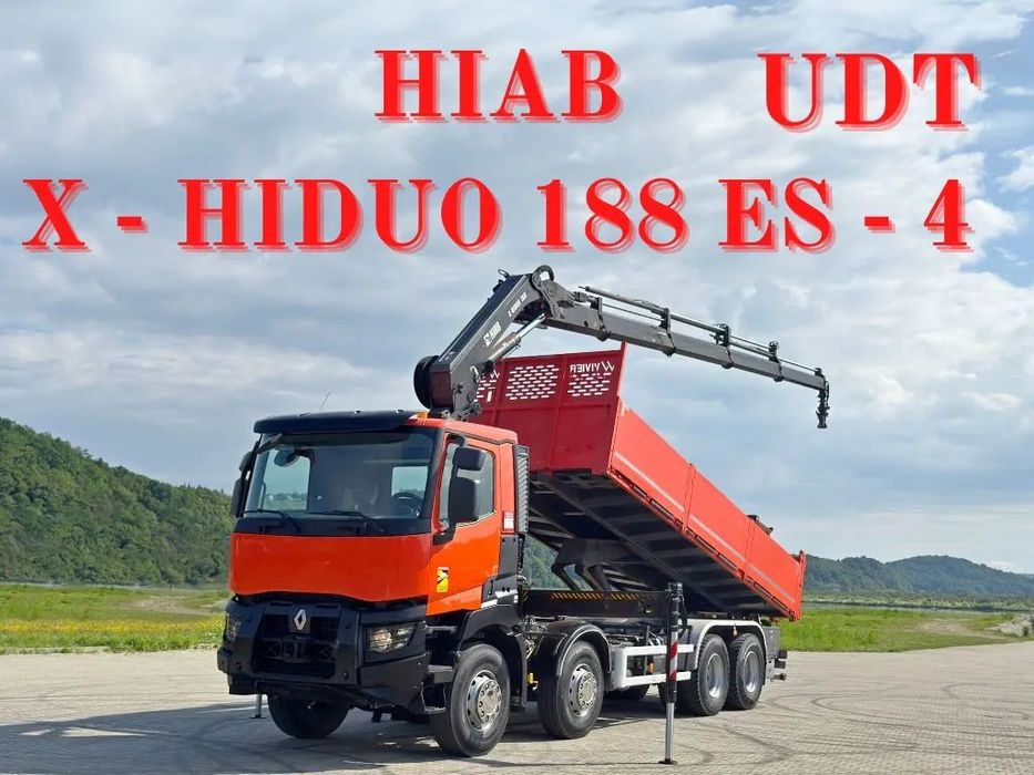 Renault C 430 * WYWROTKA 6,80m * HIAB X - HIDUO 188 ES-4 / 8x4