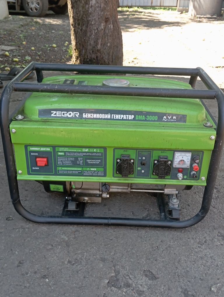 Продам генератор  zegor 3000