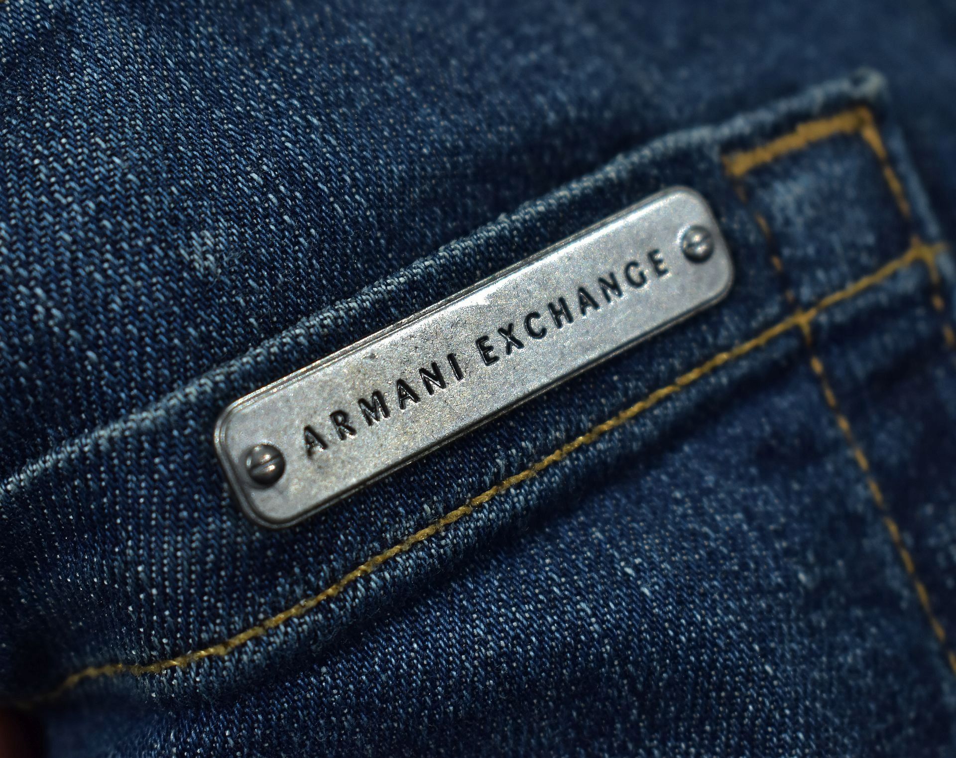 ARMANI Relaxed Straight Spodnie Jeansy Męskie / 32