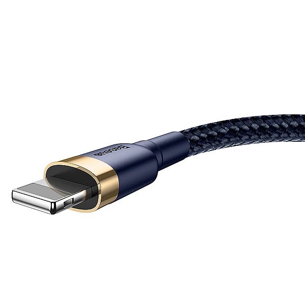 Kabel Baseus Cafule USB-A / Lightning 2.4A QC 3.0/1 m - niebiesko-złot