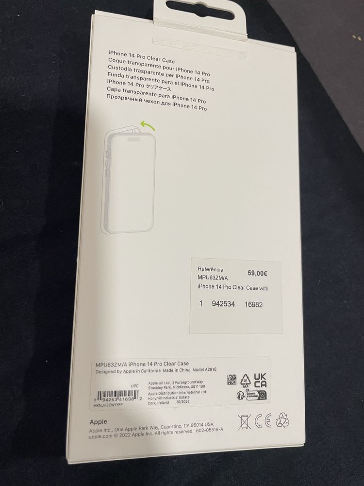 Capa iphone 14 PRO clear case