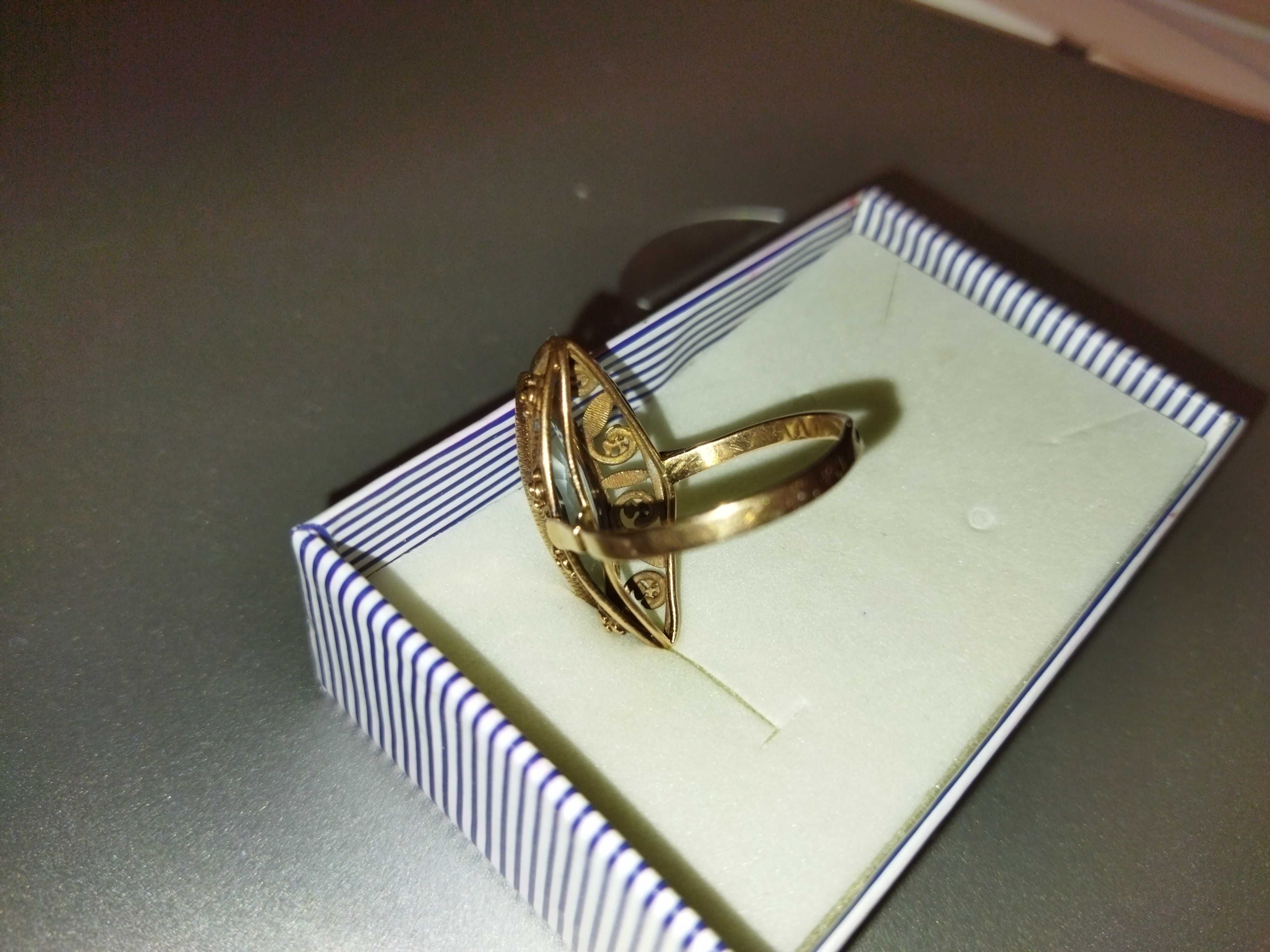 Кільце Маркиз золото советское перстень 20мм кольцо золотое
