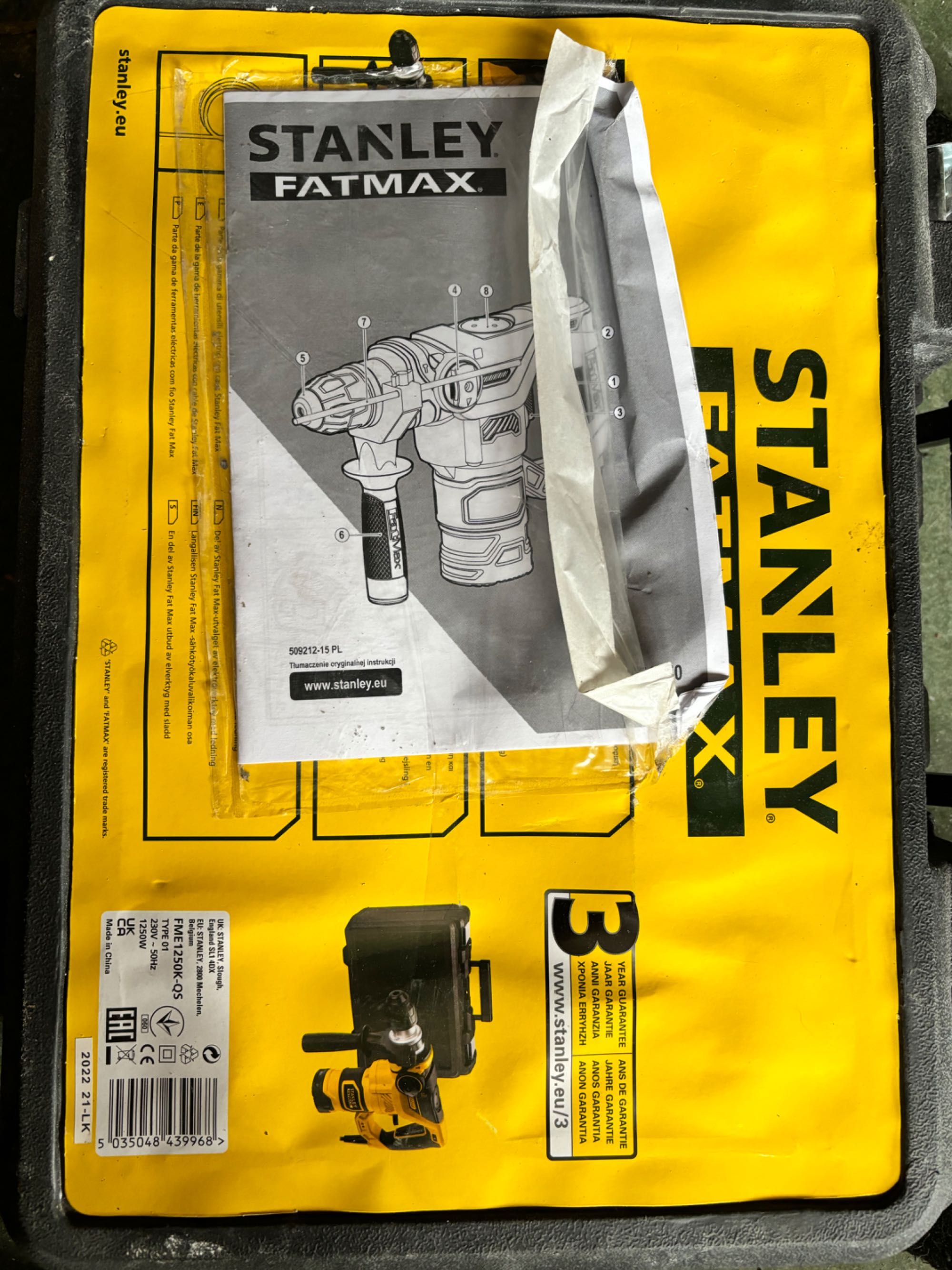 Młotowiertarka Stanley Fatmax FME1250K