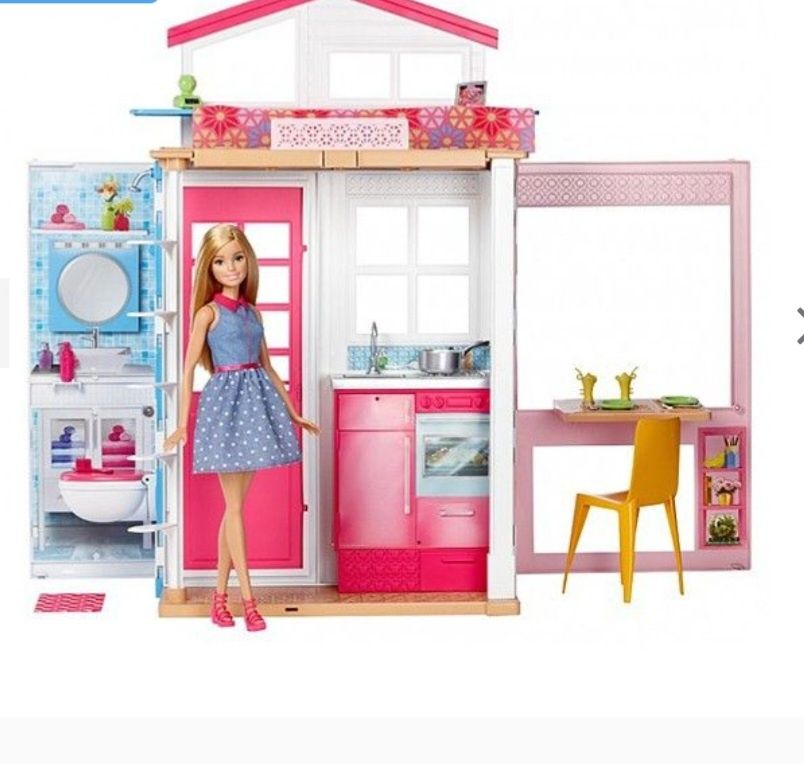 Портативний будинок Барбі Barbie з лялькою та Кеном
