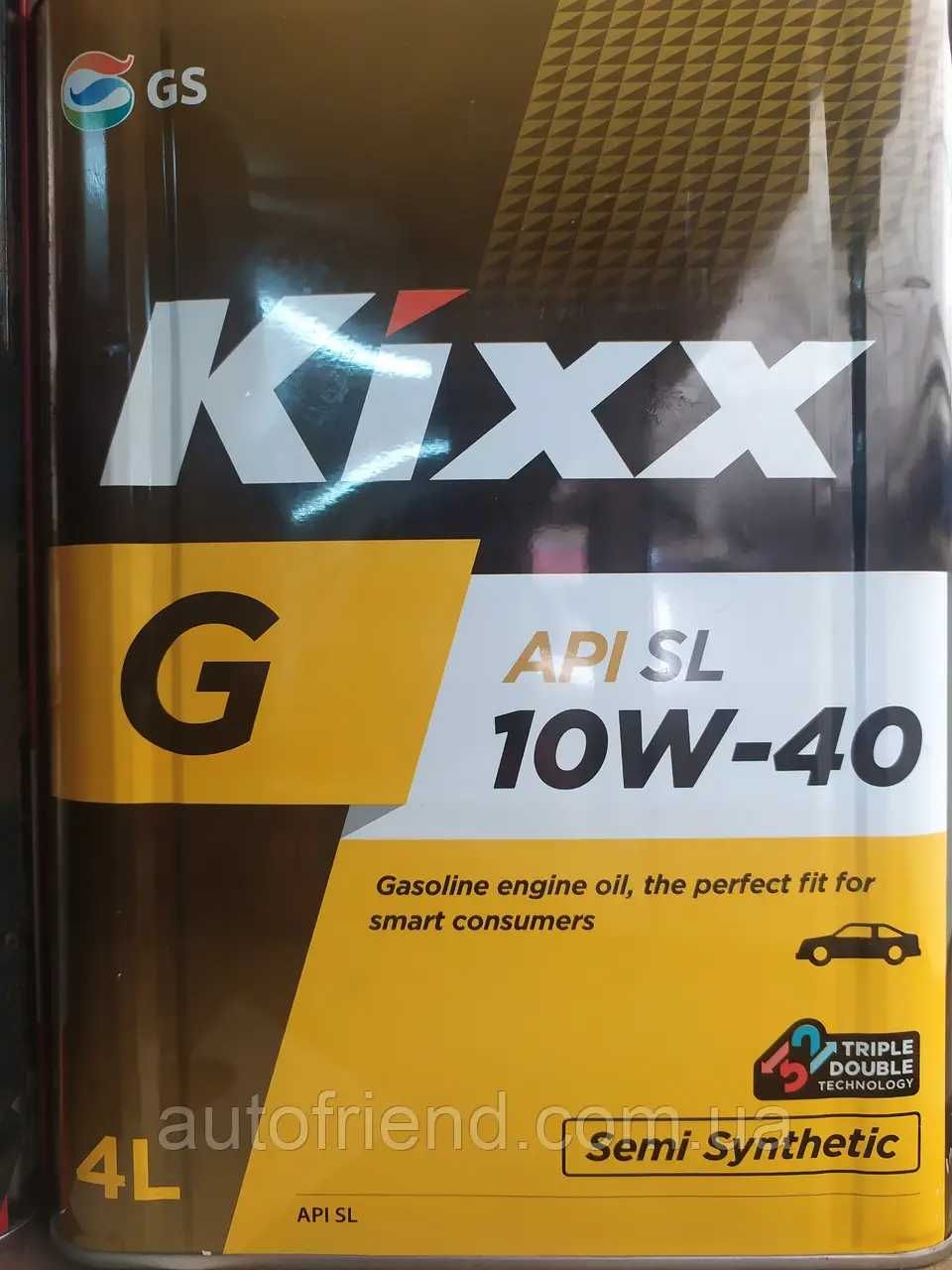 Масло KIXX/Корея/4 л., полусинтетика 10W40, для бензиновых двигателей