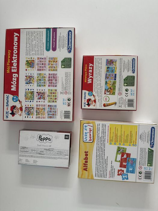 3 x gra planszowa Clementoni + 1 x puzzle Trefl