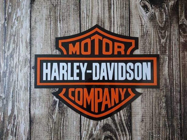 Logo szyld emblemat Harley Davidson do garażu pokoju na ścianę