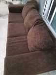 Sofa castanho usado