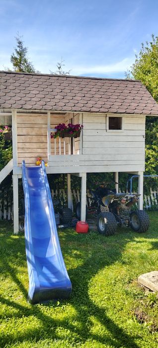 Domek dziecięcy drewniany duży, solidny