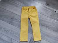 Jeansy żółte rozmiar 104 firma H&M