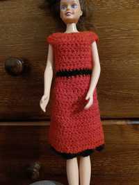 Sukienka Barbie dla lalki ubranka sweterkowa