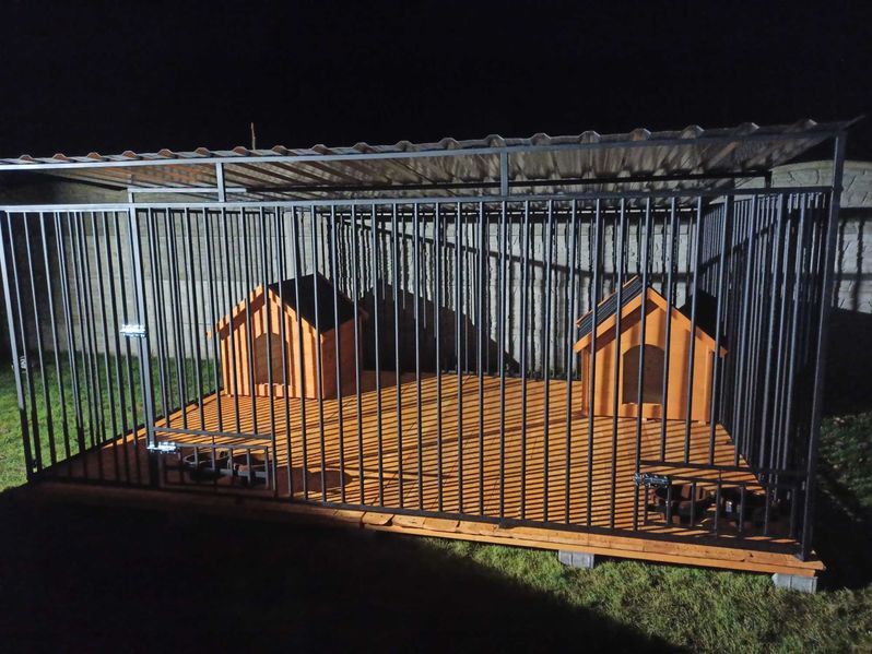 -KLATKA, ZAGRODA, DLA PIESKA *4mX3m*-montaż solidny +dowóz.