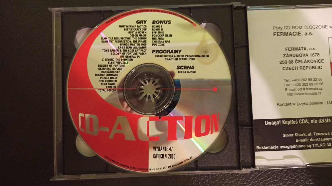 Płyty CD action kwiecień 2000