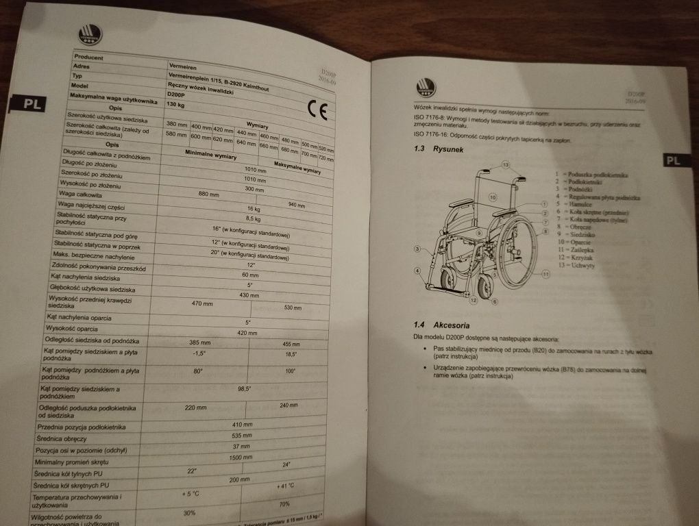 Wózek inwalidzki