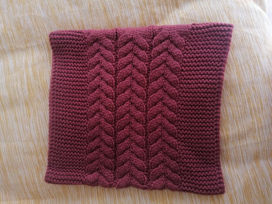 Gola malha cor tijolo