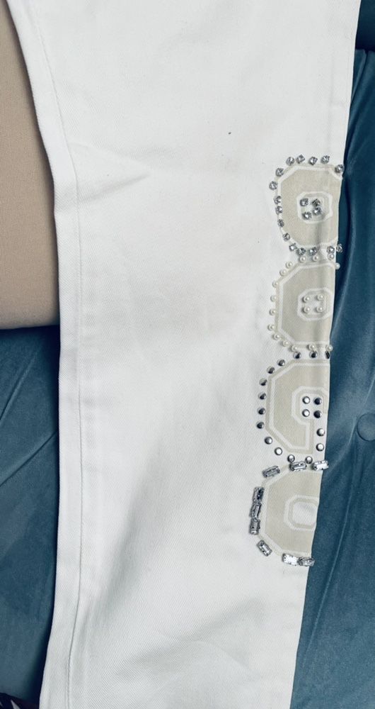 Calças de sarja brancas da marca Twinset NOVAS 36