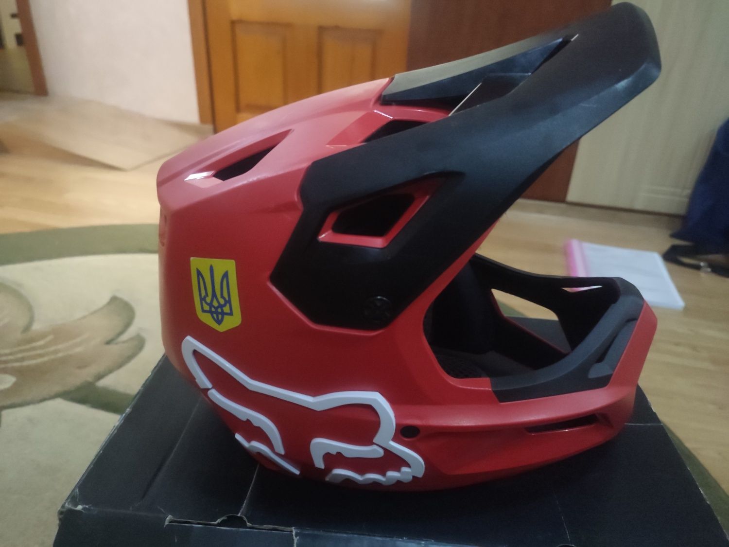 Дитячий вело шолом фулфейс Full-face FOX YTH RAMPAGE HELMET, оригінал,
