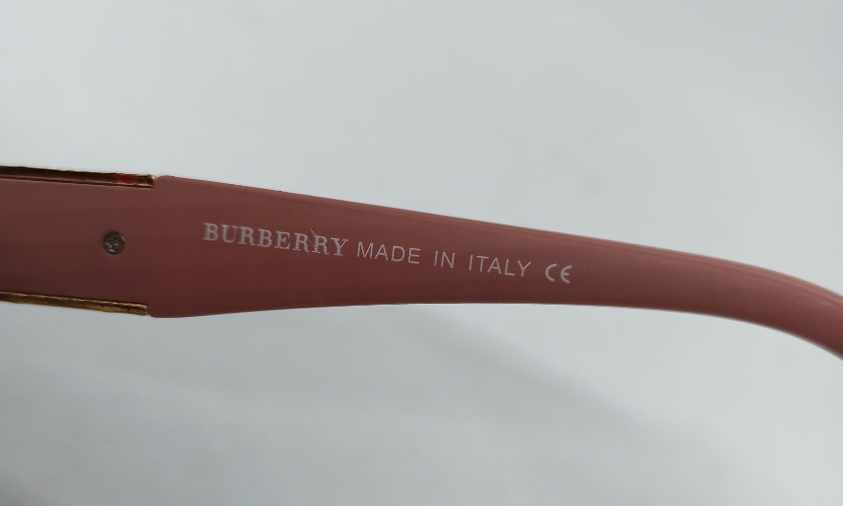 Burberry очки маска женские бежево голубой градиент в метал оправе