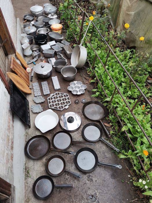 Кастрюля нержавейка посуд чугун  гусятниця