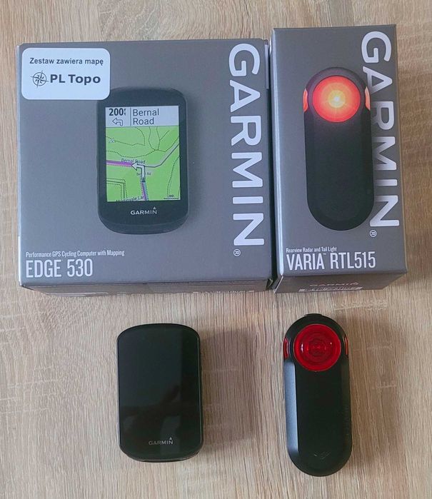 Zestaw Garmin Edge 530 + Varia RTL 515
