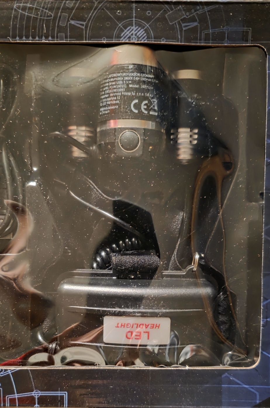 Reflektor czołowy LED latarka czołowa halogen