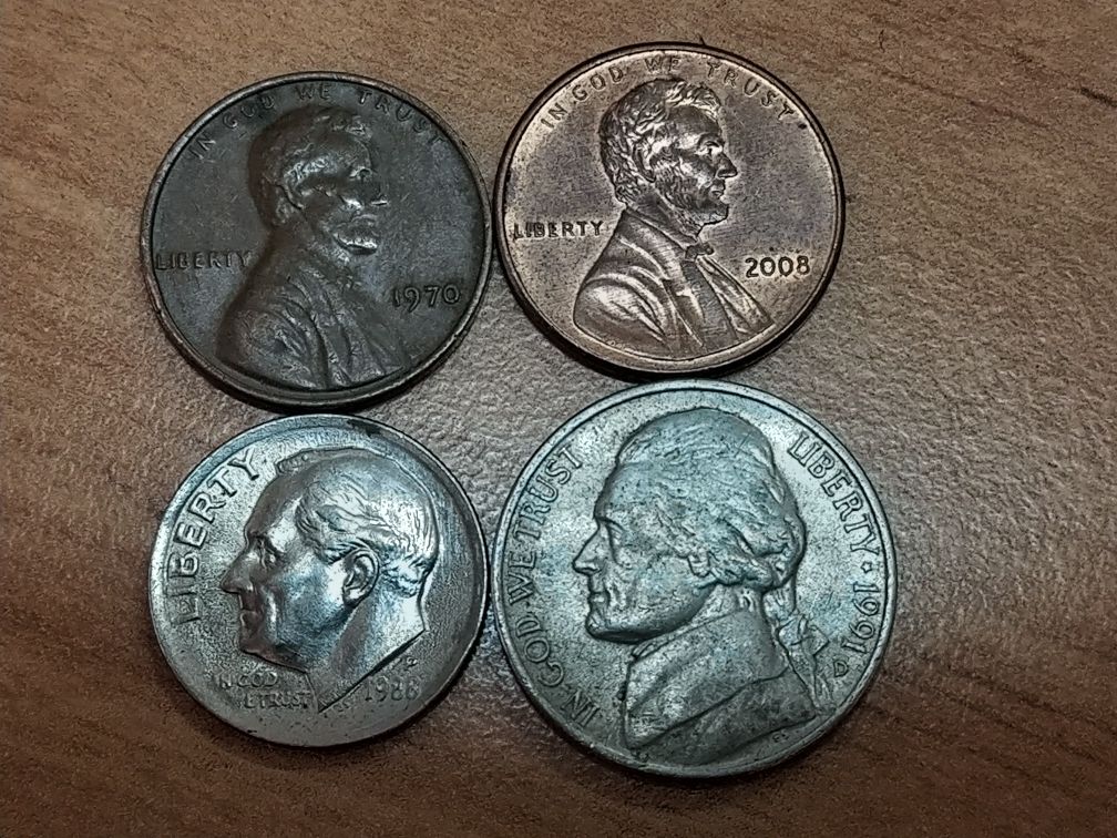 ONE DIME 1988года, 1-5 cents USA