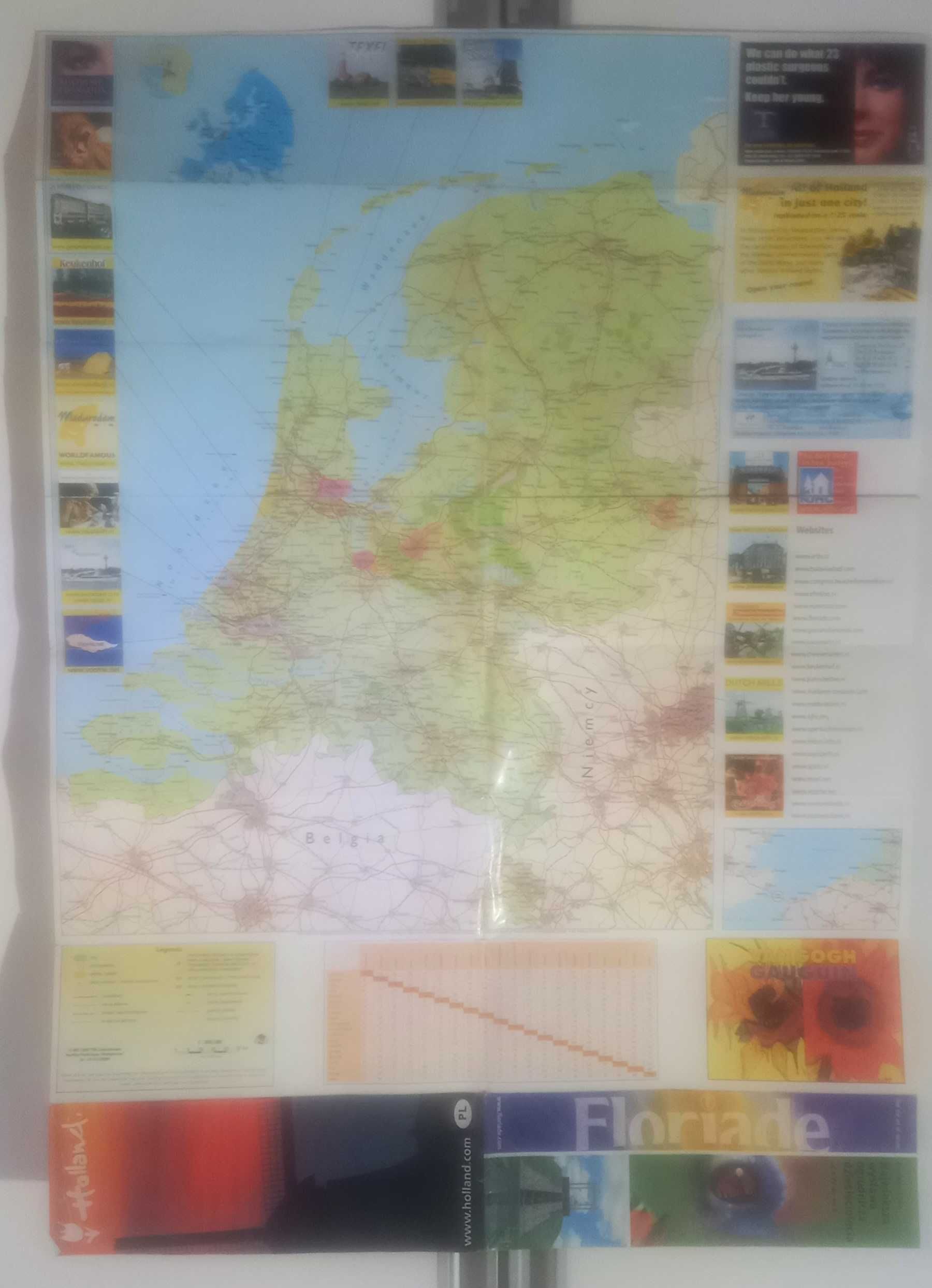 Holandia mapa samochodowa