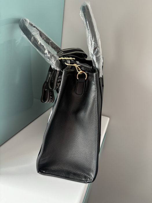 Жіноча чорна сумка. U.S. POLO ASSN.