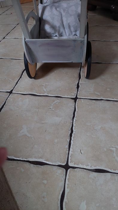 Wózek drewniany dla lalki