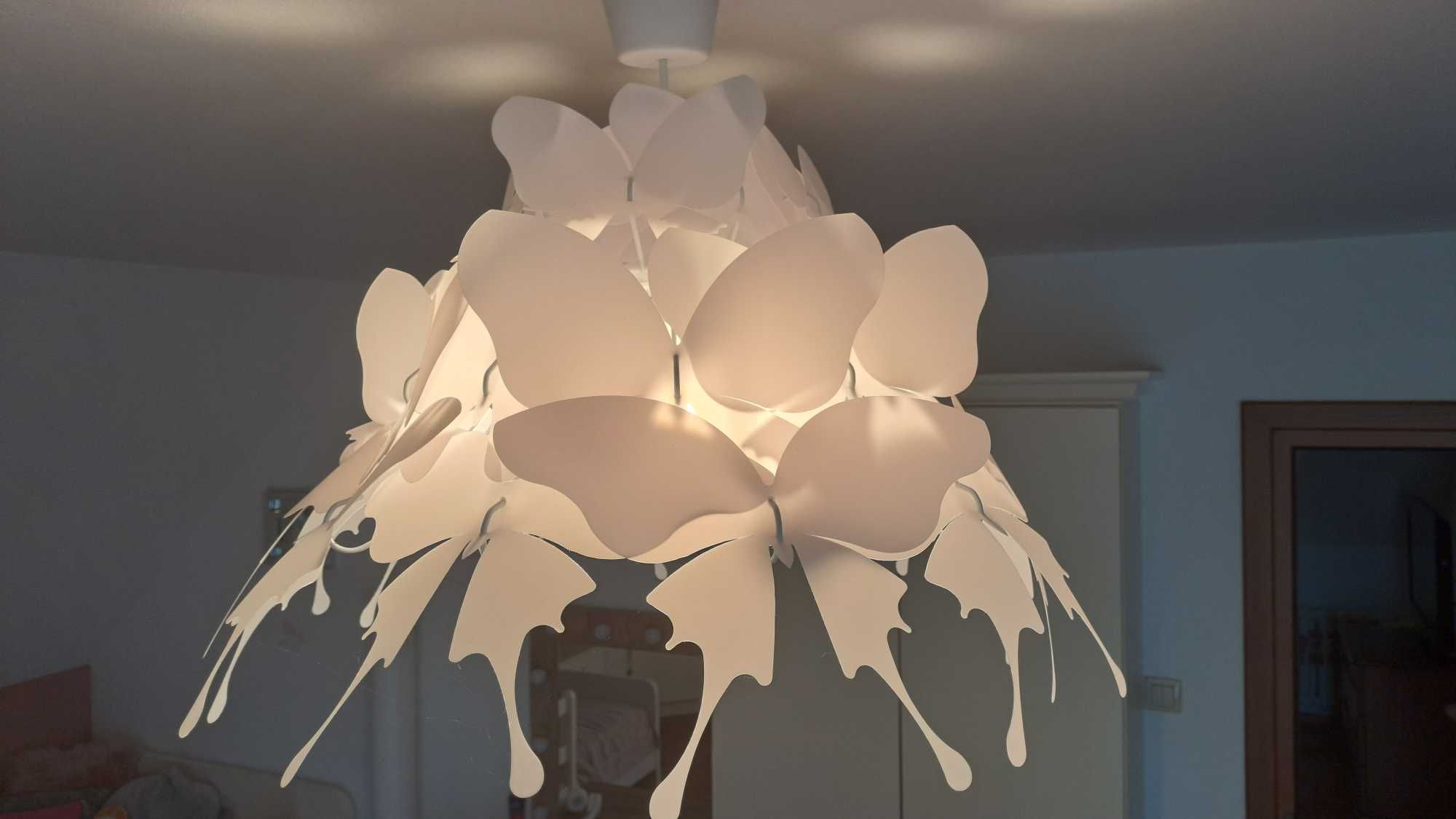 Lampa wisząca z motylkami różowymi jak nowa