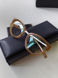 Новые очки Jil Sander оригинал титановая оправа премиум медовый цвет